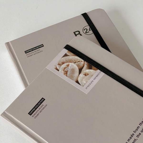 Sổ tay A5 dot 130gsm Crabit Coffee Beans - Robusta