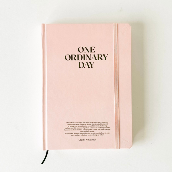 Sổ lịch 2024 planner lập kế hoạch 12 tháng Crabit One Ordinary Day - Pink Pastel [Tặng kèm Sticker Calendar]