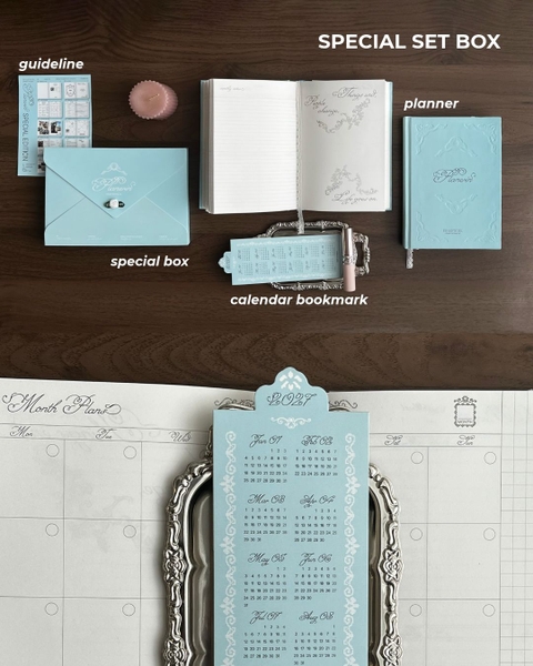 Sổ Planner 2027 14 tháng Framework Lacy Planner Xanh | Nhập MGG FREESHIP15-Giảm 15k cho đơn 150k | FREESHIP30-Giảm 30k cho đơn 200k