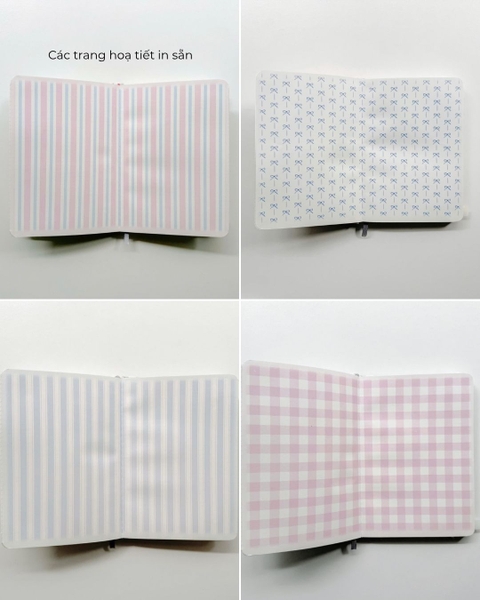 Sổ tay scrapbook A5 dot 130gsm The Reverie Diary - Thỏ Nơ