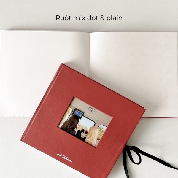 Sổ nhật ký ảnh memories journal Crabit x SGT - Đỏ