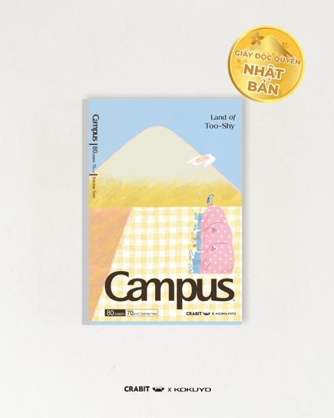 Vở kẻ ngang chấm 80 trang B5 giấy Nhật Crabit x Kokuyo Land of Too-Shy 2 -  Netizen Picnic