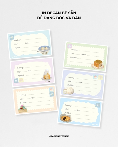 Tập 18 nhãn vở Miếng