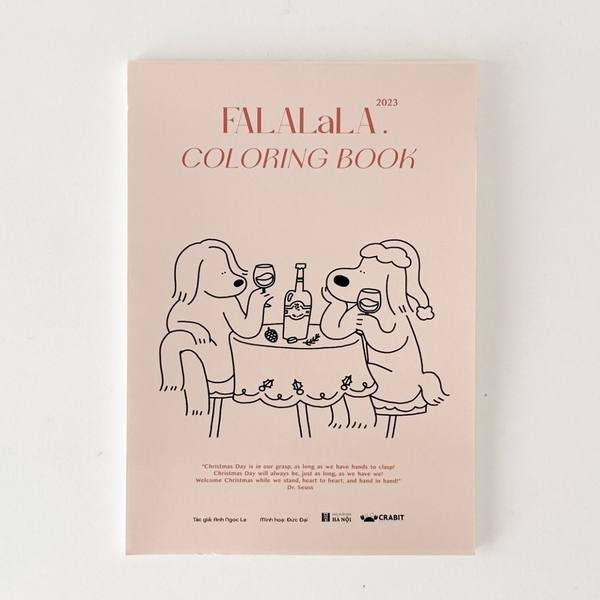 Sổ tô màu bút marker Falalala chủ đề lễ hội, giáng sinh