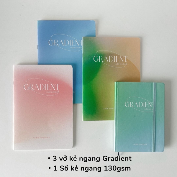 Combo sổ vở Gradient