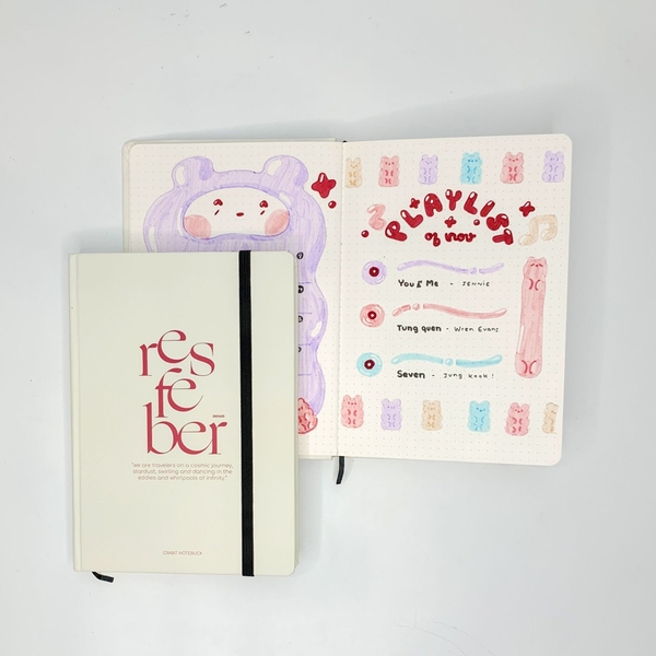 Sổ dot A5 130gsm 110 trang Obscure Feeling - Be