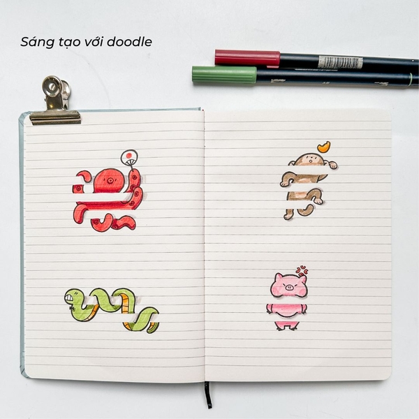 Sổ kẻ ngang 180 trang 100gsm Office Rule Olive