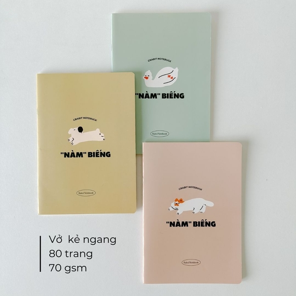 Vở kẻ ngang 80 trang - Nàm biếng Mèo Trắng