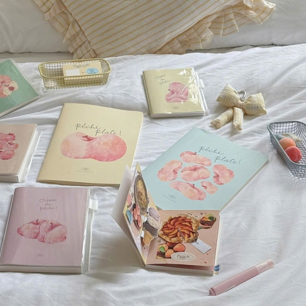 Sổ handy kẻ ngang 130gsm 96 trang Peach Pocket