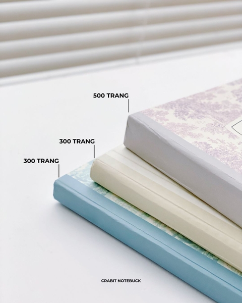 Vở bìa cứng 300 trang kẻ ngang 70gsm Nơ - Rừng Xanh