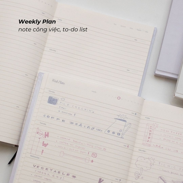 Sổ lịch Planner 2025 - Size B5 - 6 Months