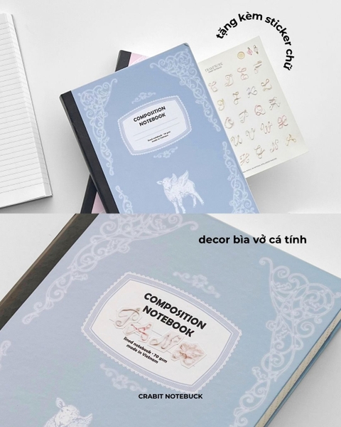Vở bìa cứng siêu dày Composition Ren Framework