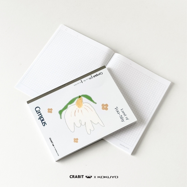Vở A5 grid 96 trang Bird - Crabit x Kokuyo - Land of Too-Shy