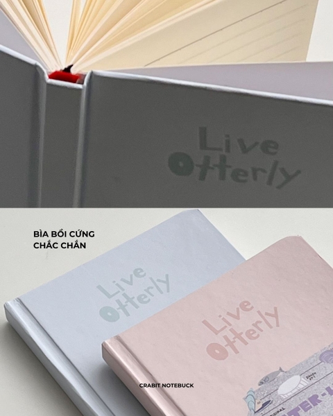 Sổ tay bỏ túi kẻ ngang 180 trang 70gsm Otter - Sữa hộp
