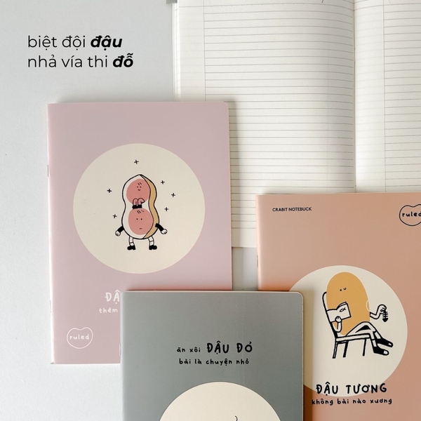 Vở kẻ ngang 120 trang Học Đậu Thi Đỗ - Đậu phộng