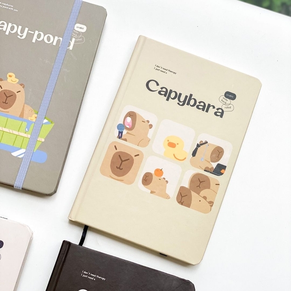 Sổ kẻ ngang bỏ túi Crabit Capybara Life Collection - Capybara Life