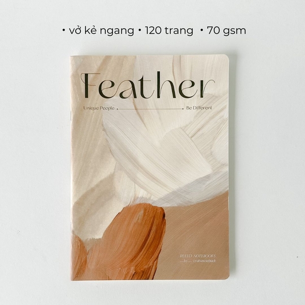 Vở kẻ ngang 120 trang Feather Be
