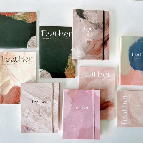 Vở kẻ ngang 120 trang Feather Xanh