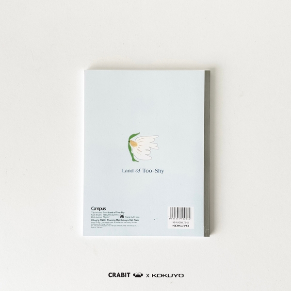 Vở A5 grid 96 trang Bird - Crabit x Kokuyo - Land of Too-Shy