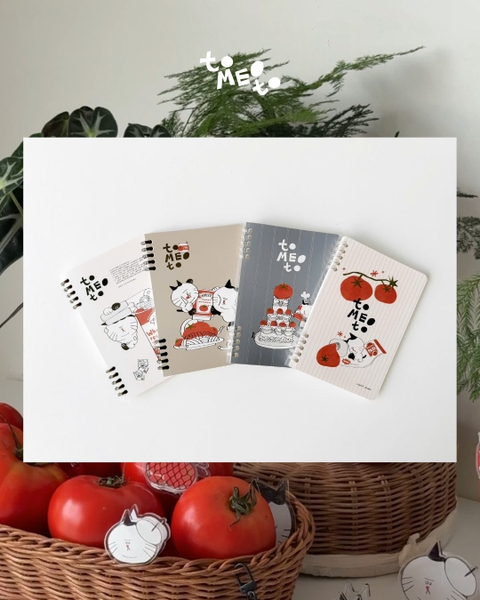 Sổ còng a5 slim binder 100gsm kẻ ngang - Tomeoto Ketchup