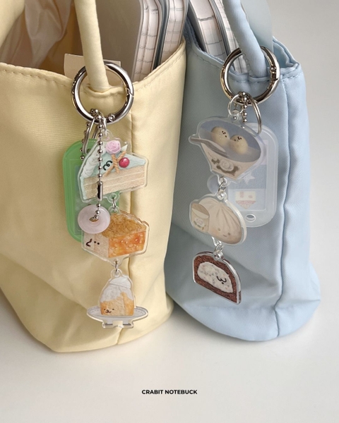 Móc khoá acrylic bag charm tag Miếng