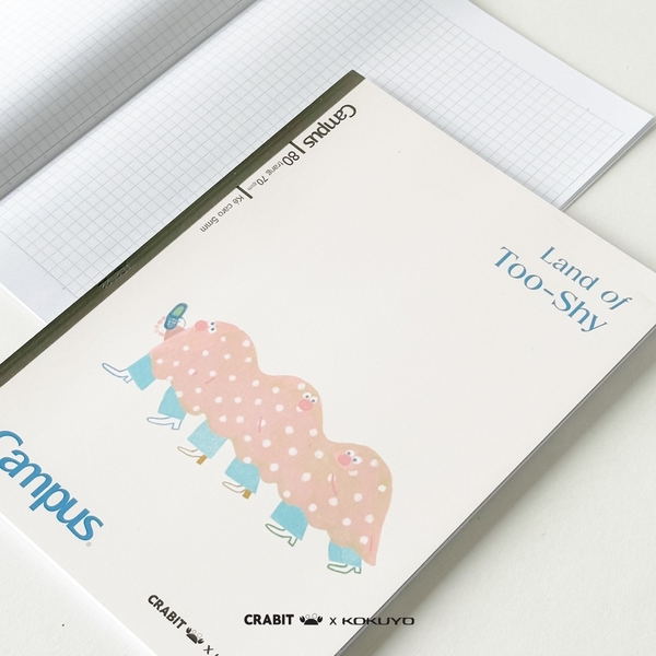 Vở B5 grid 80 trang Netizen - Crabit x Kokuyo - Land of Too-Shy