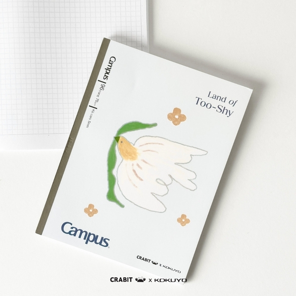 Vở A5 grid 96 trang Bird - Crabit x Kokuyo - Land of Too-Shy