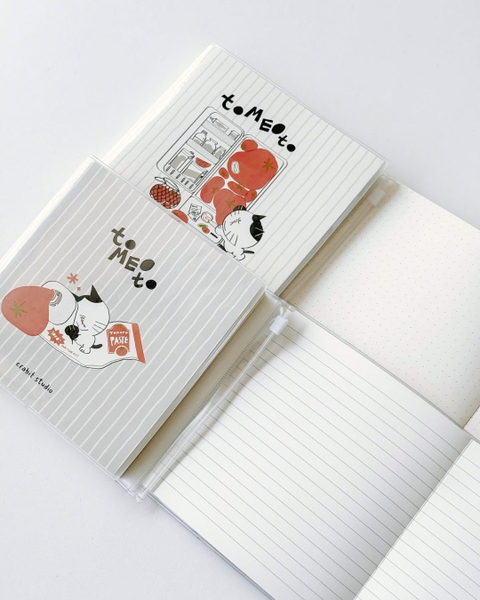 Sổ tay khổ vuông dot bìa mềm 130gsm Tomeoto Paste