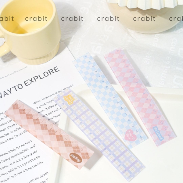 Thước kẻ caro 15cm