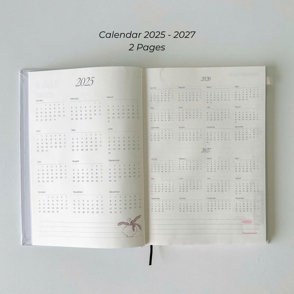 Sổ lịch Planner 2025 - Size B5 - 6 Months