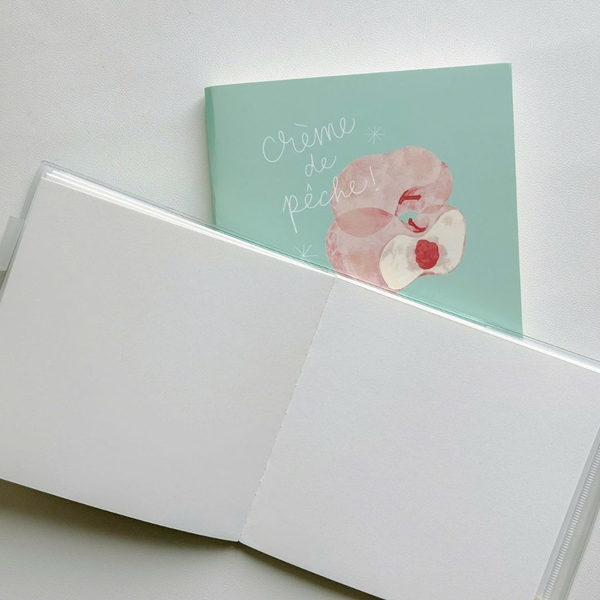 Sổ sketchbook khổ vuông 190gsm 72 trang Peach Pocket