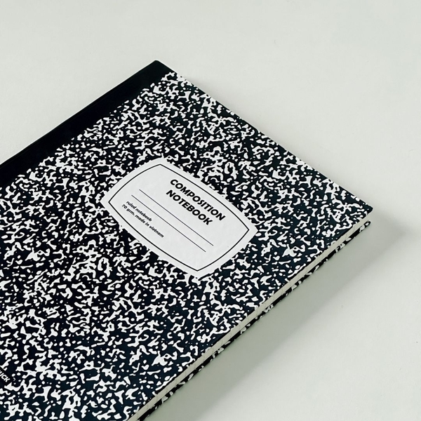 Vở kẻ ngang 200 trang tặng kèm sticker Composition Collection - Xanh đen