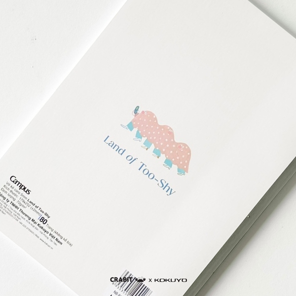 Vở B5 grid 80 trang Netizen - Crabit x Kokuyo - Land of Too-Shy