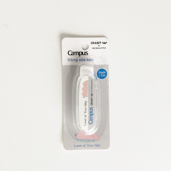 Bút xoá kéo băng xoá giấy nhỏ gọn Crabit x Kokuyo Campus Land of Too-Shy