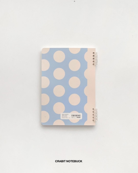 Vở grid caro 160 trang còng 2 đầu 70gsm 160 trang Chấm bi - Xanh