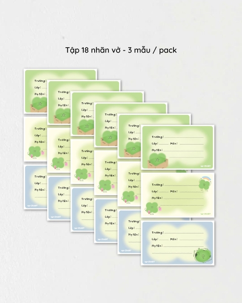 Tập 18 nhãn vở Crabit - Hên