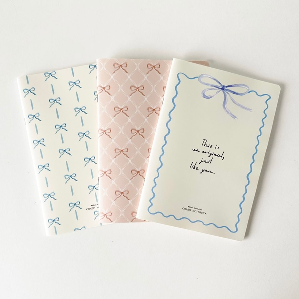 Combo 3 Vở kẻ ngang 120 trang Ribbon Collection