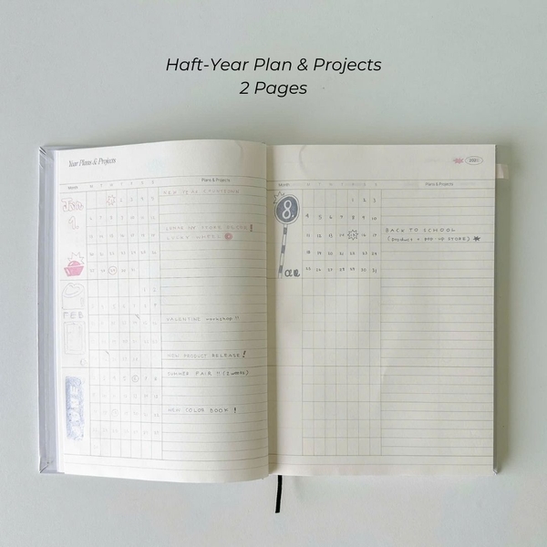 Sổ lịch Planner 2025 - Size B5 - 6 Months