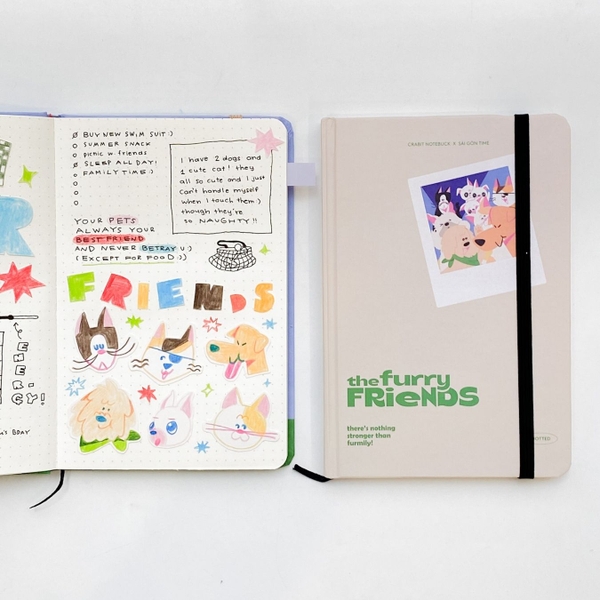 Sổ tay bỏ túi Dot The Furry Friends Crabit x SGT - Furry Friends