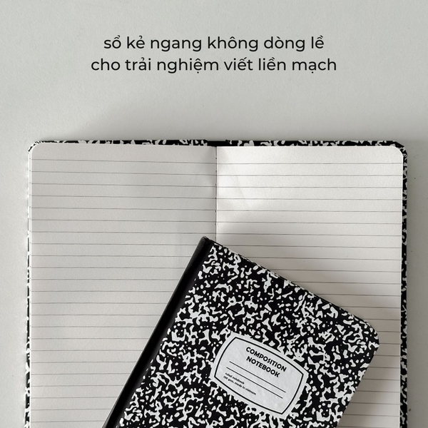 Sổ kẻ ngang handy 140 trang 130gsm Crabit Composition Collection