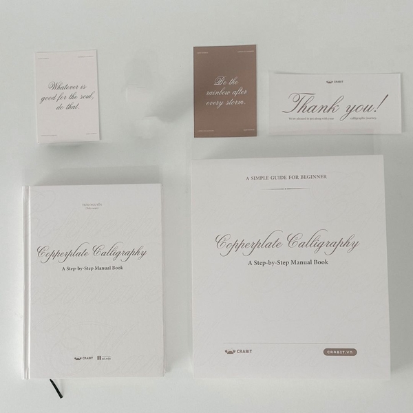 Sổ luyện viết Copperplate Calligraphy dành cho người mới bắt đầu