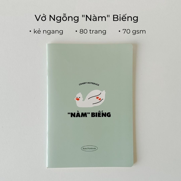 Vở kẻ ngang 80 trang - Nàm biếng Ngỗng