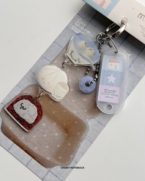 Móc khoá acrylic bag charm tag Miếng
