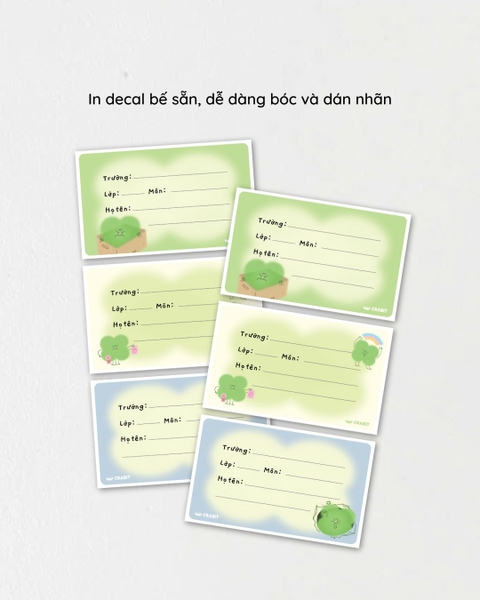 Tập 18 nhãn vở Crabit - Hên