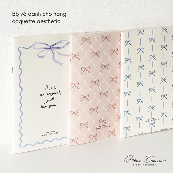 Vở kẻ ngang 120 trang Ribbon Collection - Nơ Xanh To