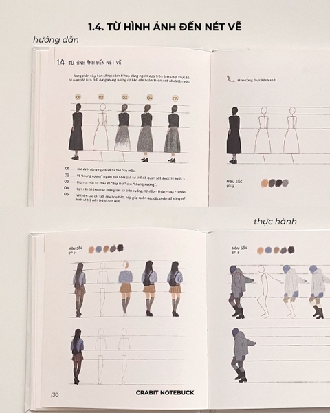 Sổ dạy vẽ A Line At A Time - Little People