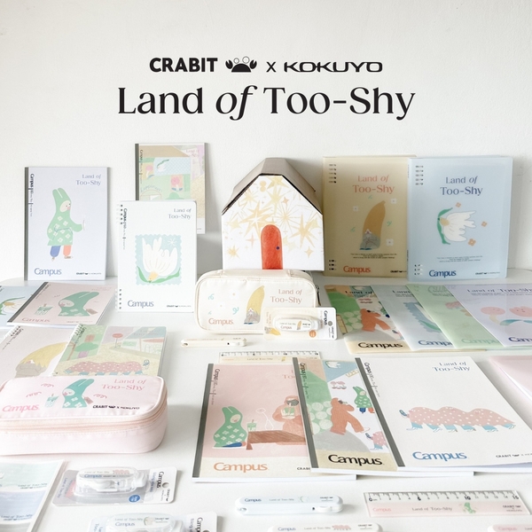 Vở B5 grid 80 trang Netizen - Crabit x Kokuyo - Land of Too-Shy