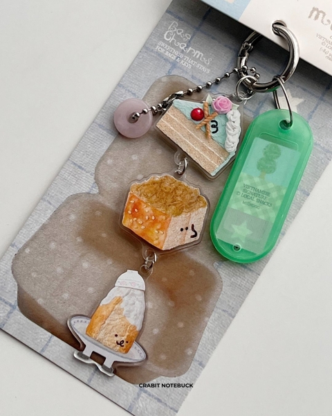 Móc khoá acrylic bag charm tag Miếng