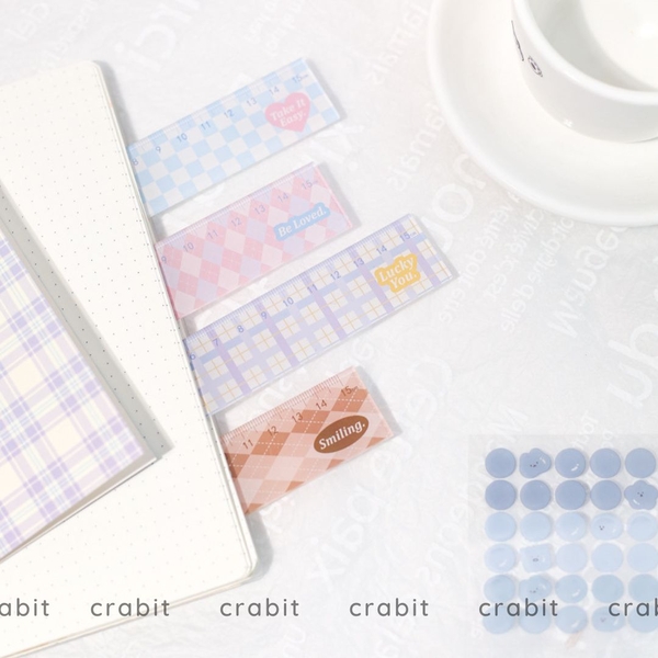 Thước kẻ caro 15cm