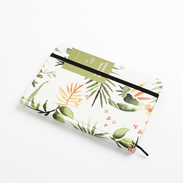 Sổ tay Tropical lá dứa trắng - kẻ ngang